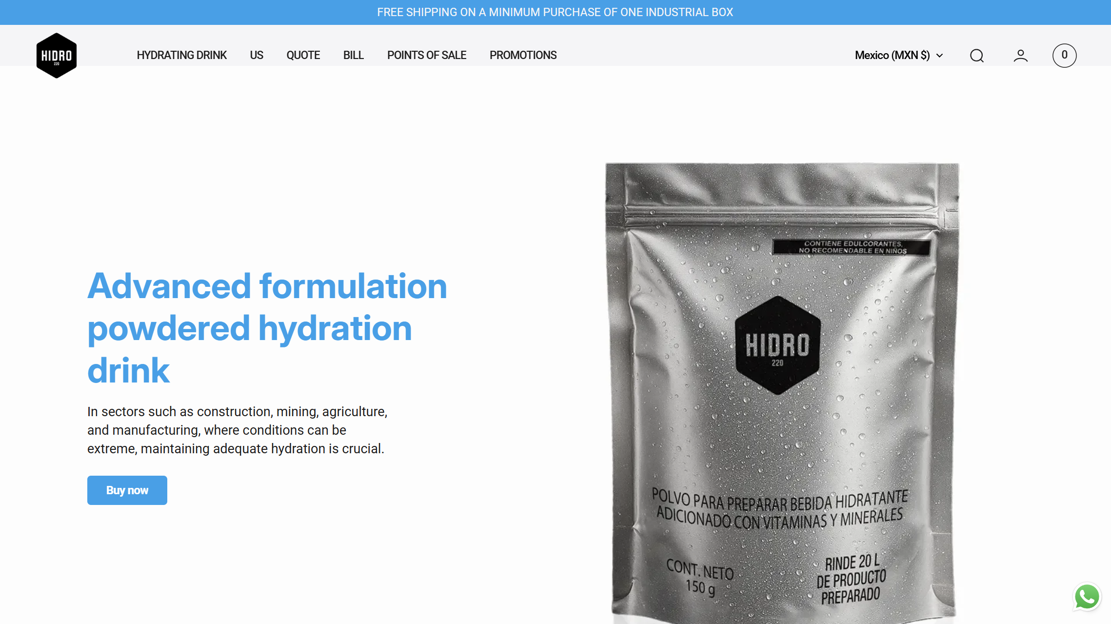 Hidro 220 storefront