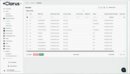 The Receipts dashboard in Clarus WMS . Shows an active tracking list of incoming goods-in deliveries, including details like transaction IDs, warehouse locations, receipt references, and processing statuses.